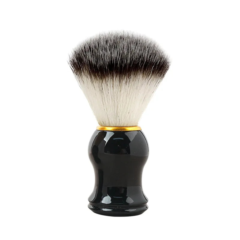 Plastic Shaving Brush Bowl Set Beard Care Soap Foam Mug Bowl With Handle Facial Bristle Hair Salon Barber Soap Foam Shave Men Oasis Select Black Brush