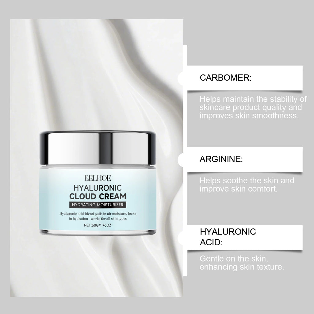 EELHOE Hyaluronic Cloud Cream – Hydrating Face Primer 50g Hydrating Face Cream Oasis Select