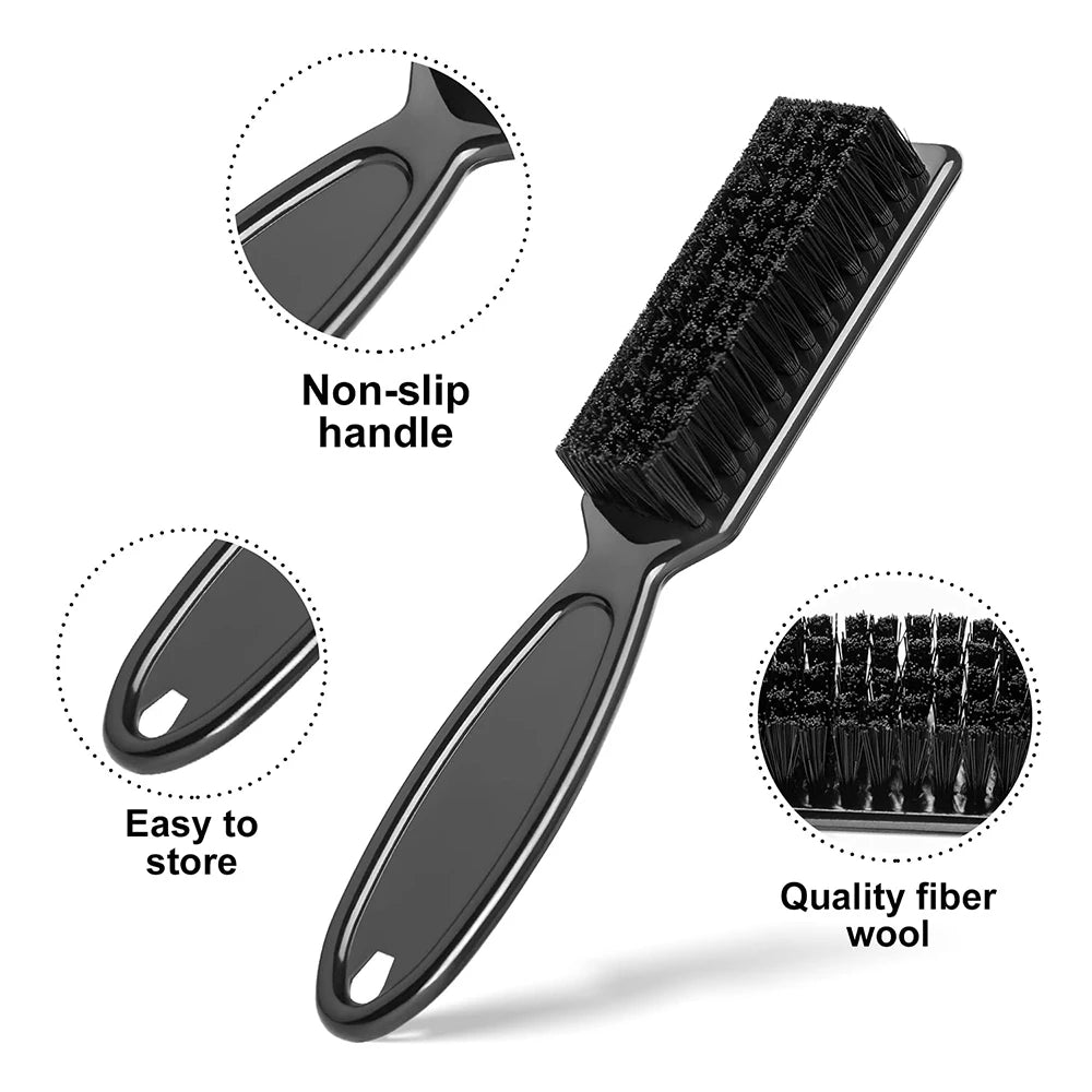 Barber Neck Duster Brush Sets Plastic Handle Hairdressing Soft Hair Cleaning Brush Head Shape Carving Cleaning Brush Oasis Select