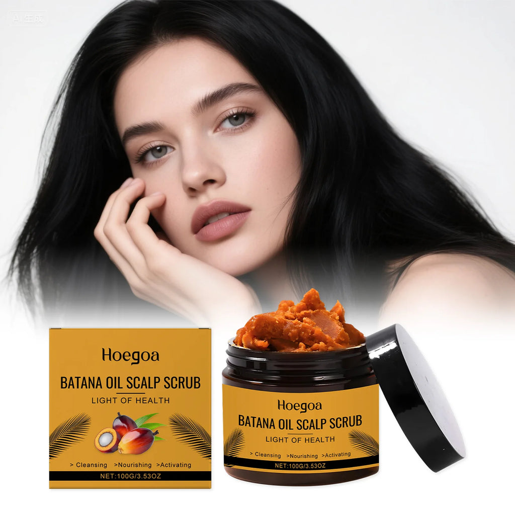 Batana Oil Scalp Scrub Oil Control Dandruff Removal Repair Damaged Dryness Hair Deep Cleaning Nourishing Scalp Hair Care Product Oasis Select
