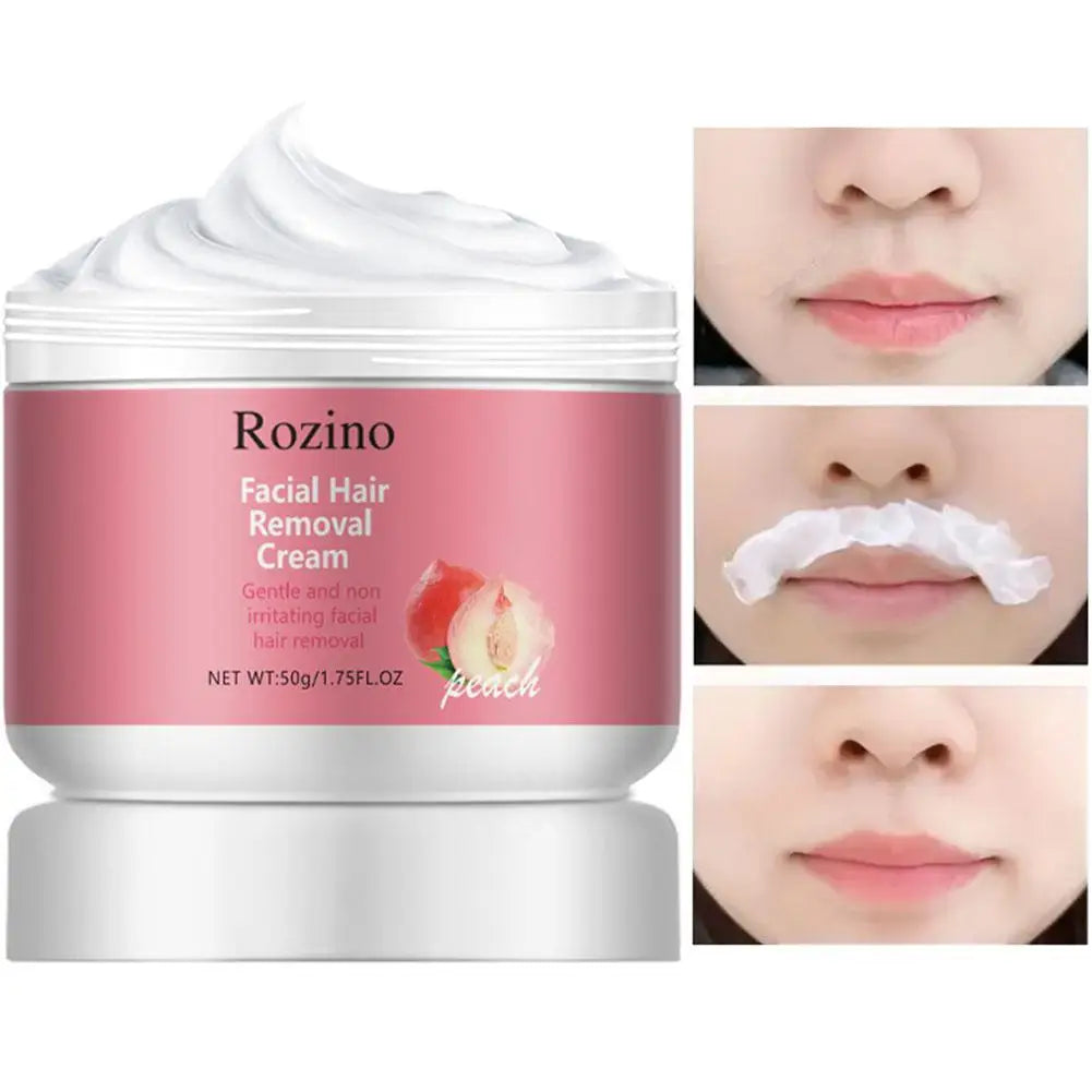 Peach Facial Hair Removal Cream Depilatory Moisturizing Nourishing Oasis Select