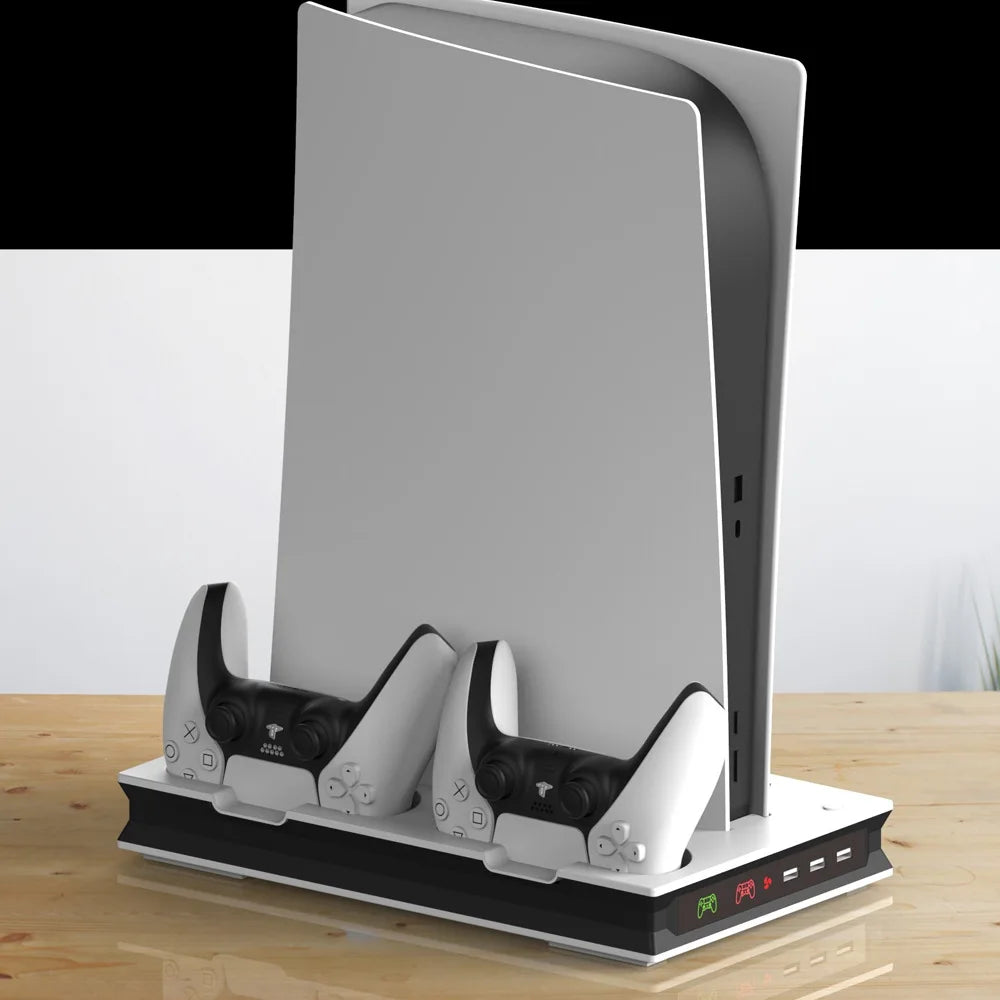 PS5 Cooling Fan Stand & Dual Controller Charging Station
