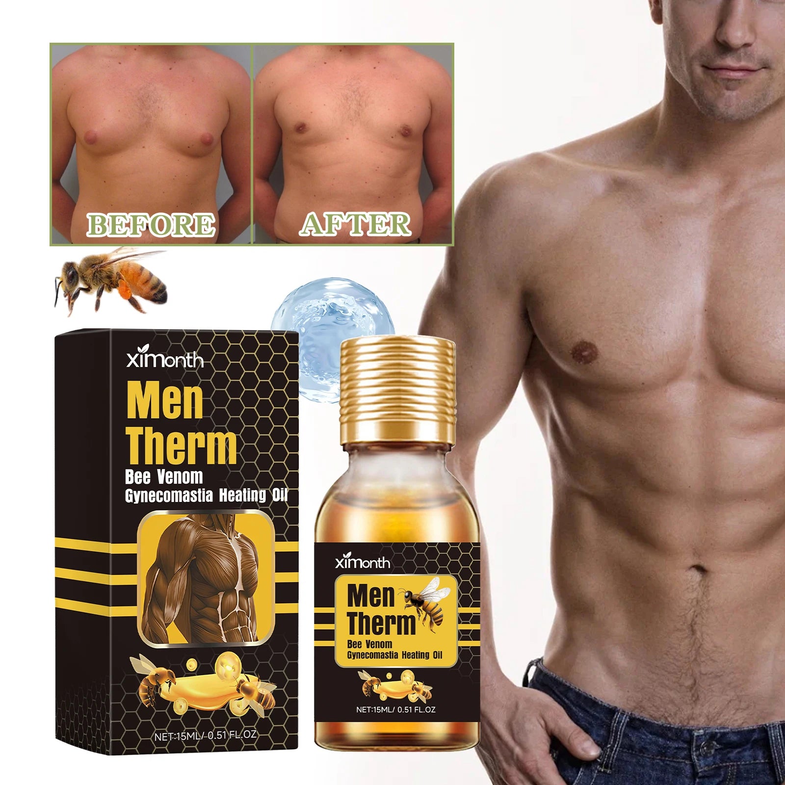 Men's Chest Firming & Contouring Lotion 15ml | Body Care Chest Firming Lotion Oasis Select