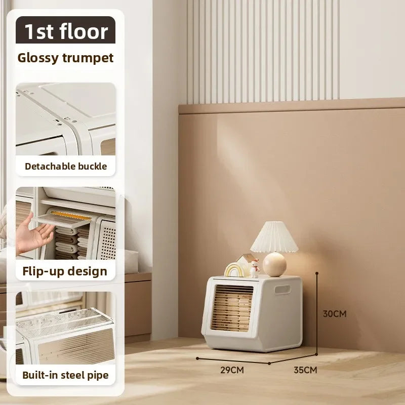 Oblique storage cabinet Children's toy storage rack Living room rack Bedroom finishing locker Multi-layer combination cabinet Oasis Select 29-1 Pack