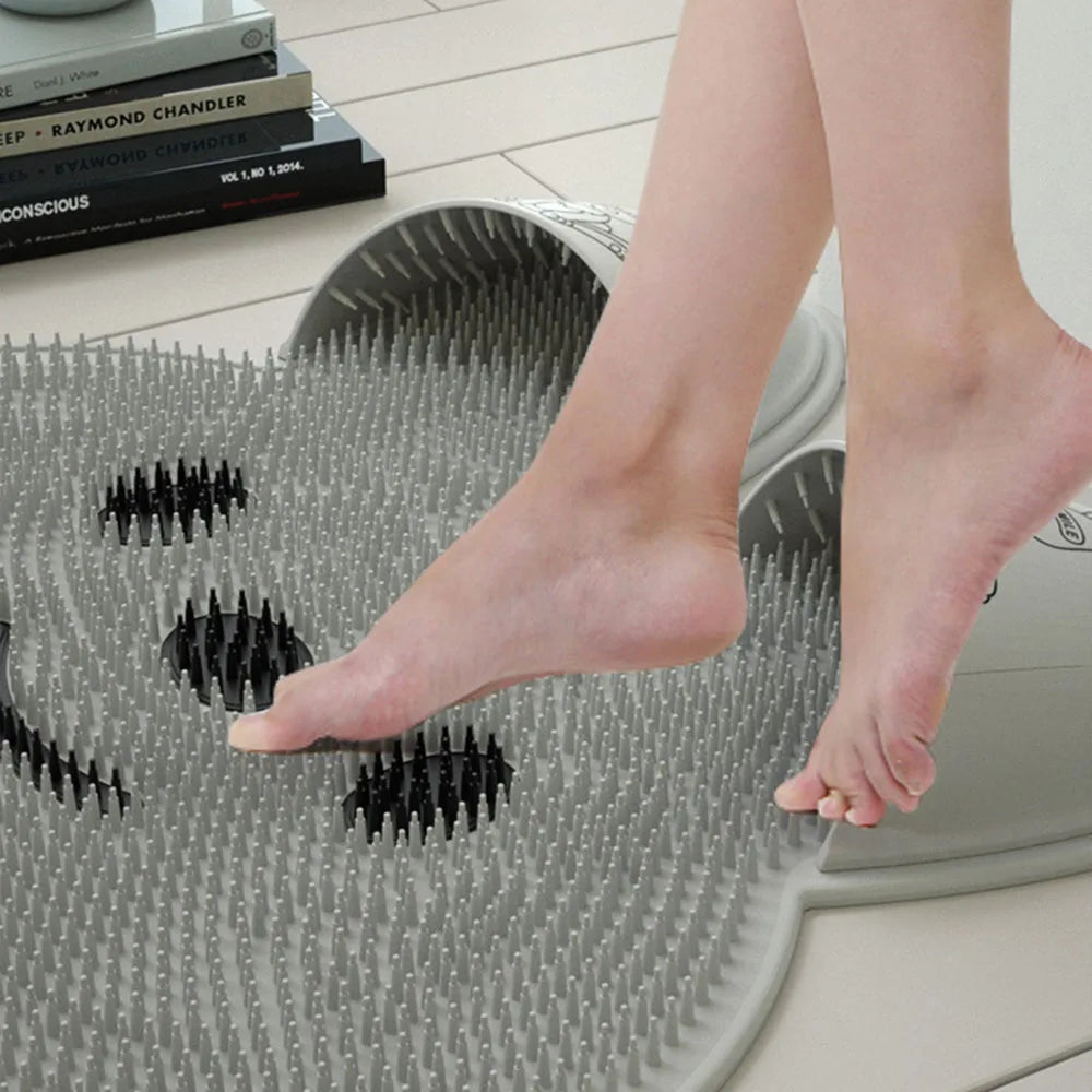 Rabbit Shape Silicone Bath Mat | Non-Slip Suction Cup Shower Pad