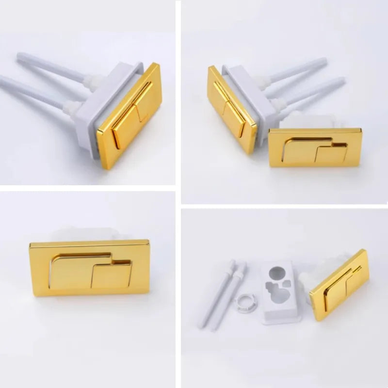 Toilet Drain Valve Dual Flush Tank Button Rectangular Toilet Water Saving Valve Drain Switch Button Bathroom Accessories Oasis Select