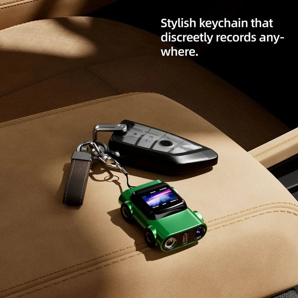 2K HD Car-Shaped Keychain Camera | 130° Wide Angle Auto Focus