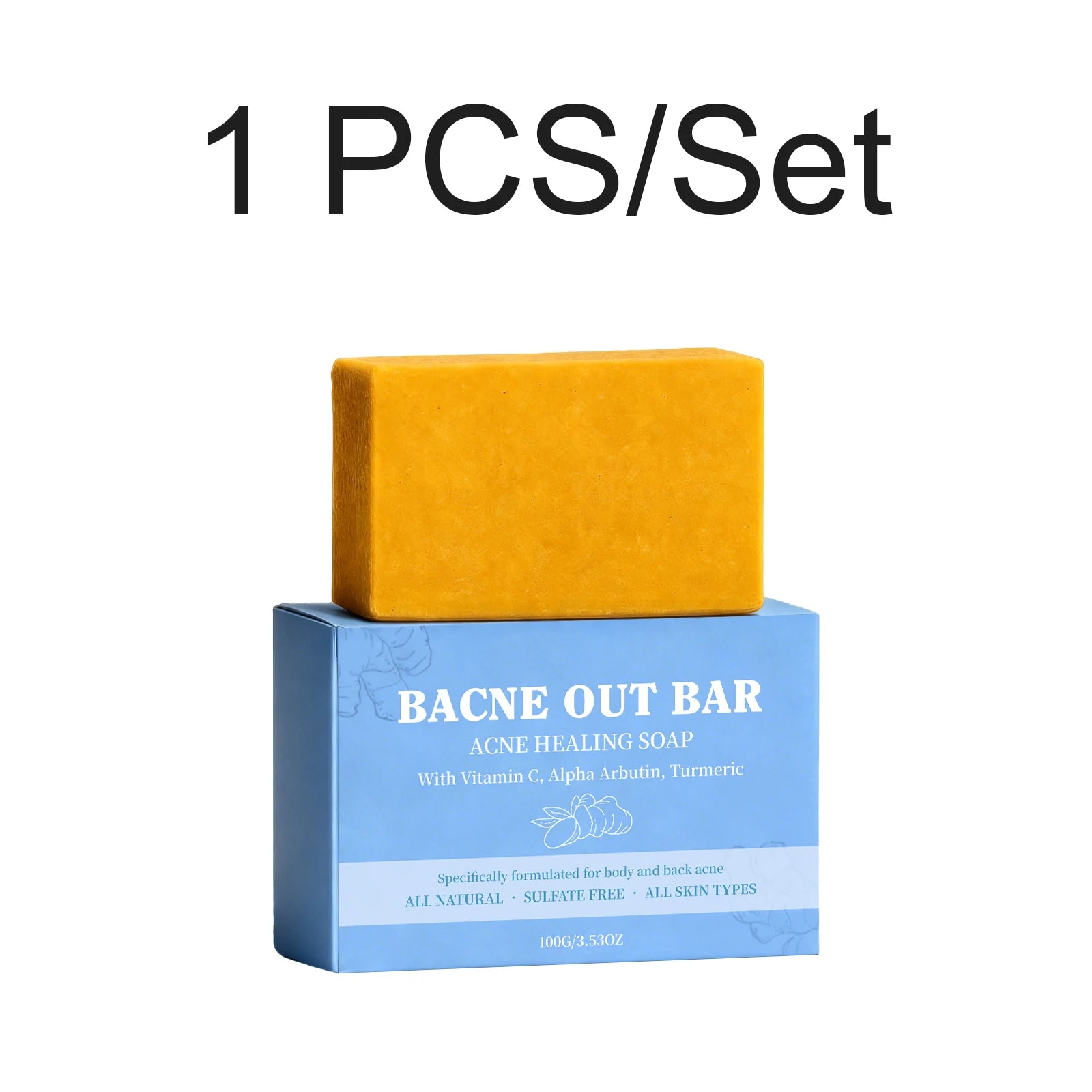 Body Cleansing Soap Back Acne Care Moisturizing Brightening Body Wash Bar Deep Clean Removes Odors Smooth Skin Shower Soap 100g Oasis Select 1 PCS