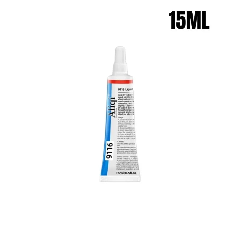 15/60ml Strong Fabric Glue Waterproof Strong Adhesive High Temp Data Cable Sealant Insulating Tape Headset Electrician Tape Oasis Select 1pcs 15ml