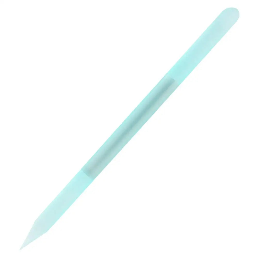 Crystal Glass Cuticle Pusher – Dual-Ended Reusable Nail Tool Cuticle Pusher Tool Oasis Select green