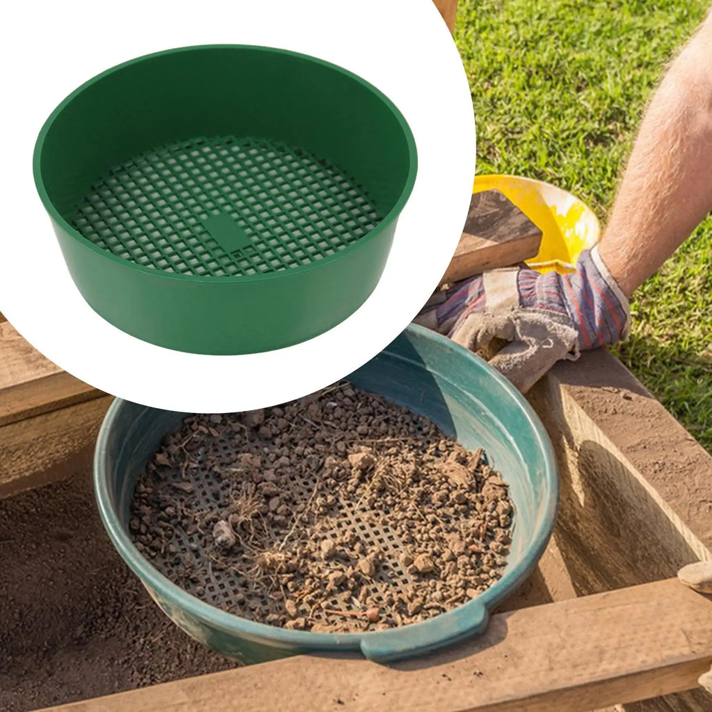 Rock Garden Sieve Round Lightweight Soil Dirt Sifter for Yard Gardening Oasis Select
