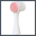 Double-Sided Silicone Facial Cleansing & Exfoliating Brush Facial Cleansing Brush Oasis Select Pink