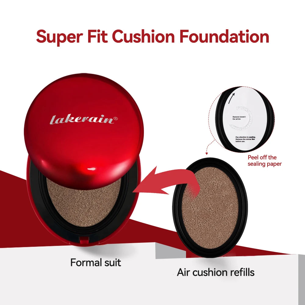 CC Cream Foundation Cushion With Cushion Refill Foundation Compact Concealer Full Coverage Water Proof Makeup Base Cosmetics Ton Oasis Select