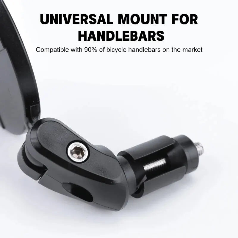 2PCS Universal Bicycle Rearview Mirror Adjustable Rotate Wide Angle Cycling Handlebar Rear View Mirrors for MTB Road Accessories Oasis Select