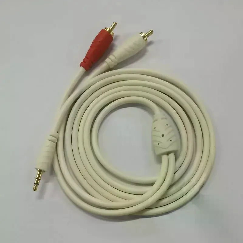 3.5mm Male To Dual RCA Male Audio Cable Gold Plated Hi-Fi Sound Lossless Transmission for Home Theater Car Stereo Oasis Select
