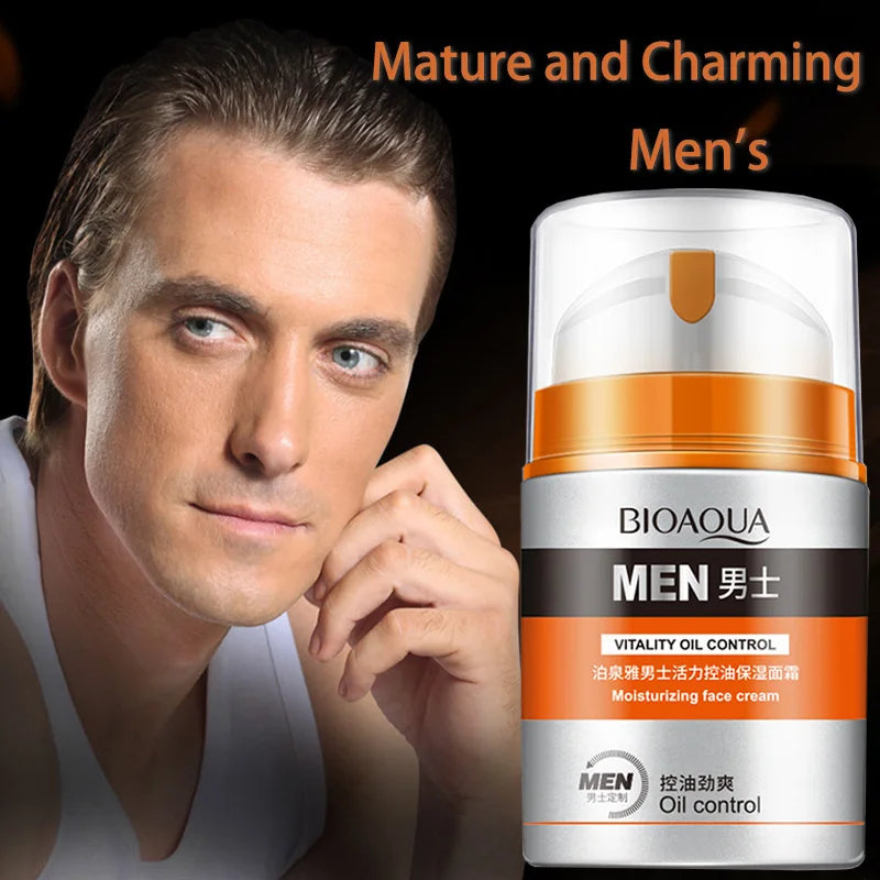 LGRAMER Men's Oil Control Moisturizing Face Cream 50g