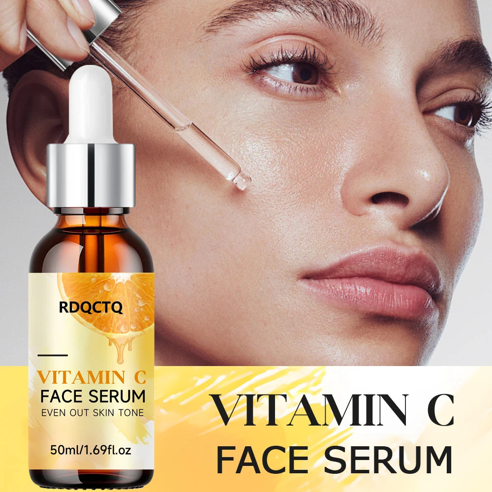 RDQCTQ Vitamin C Brightening Serum – Dark Spot Face Essence Vitamin C Face Serum Oasis Select