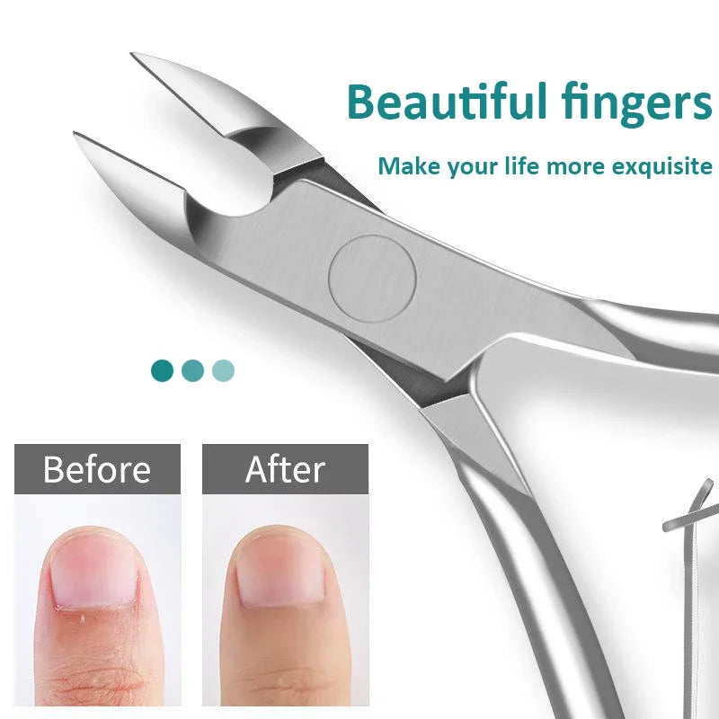 Stainless Steel Cuticle Clippers Trimmer Dead Skin Remover - Pedicure Tool Cuticle Nippers Nail Manicure Scissors for Personal Oasis Select