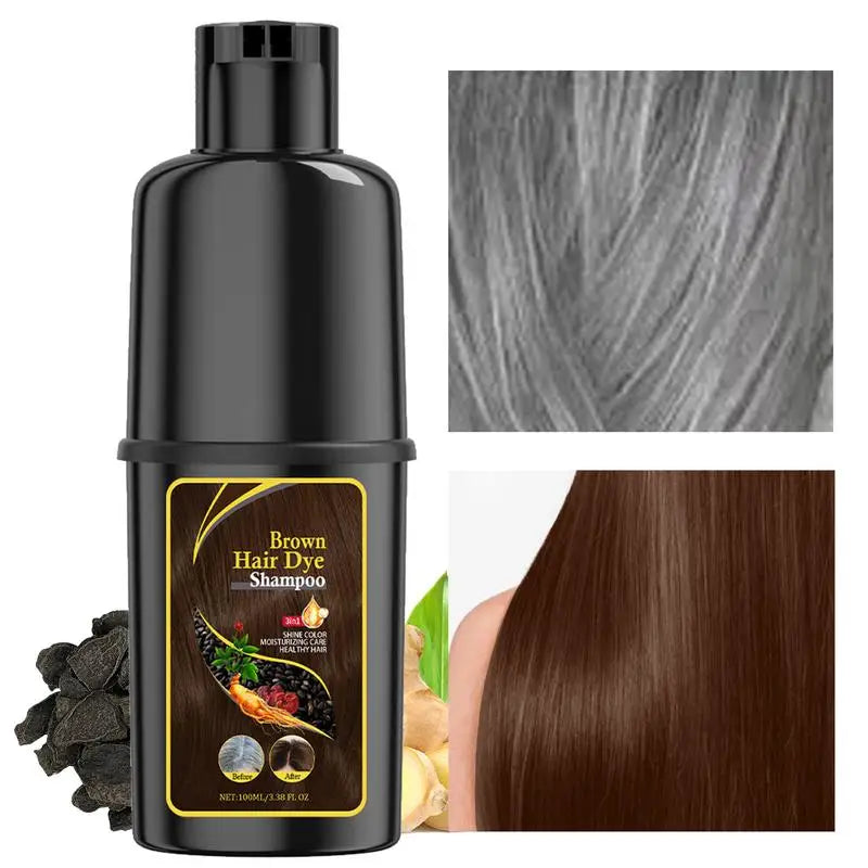 Hair Color Shampoo Black Hair Dye Covering White Hair Shampoo Hair Dye Shampoo Darkening Hair Shampoo Wine Red, Brown, Silver Oasis Select