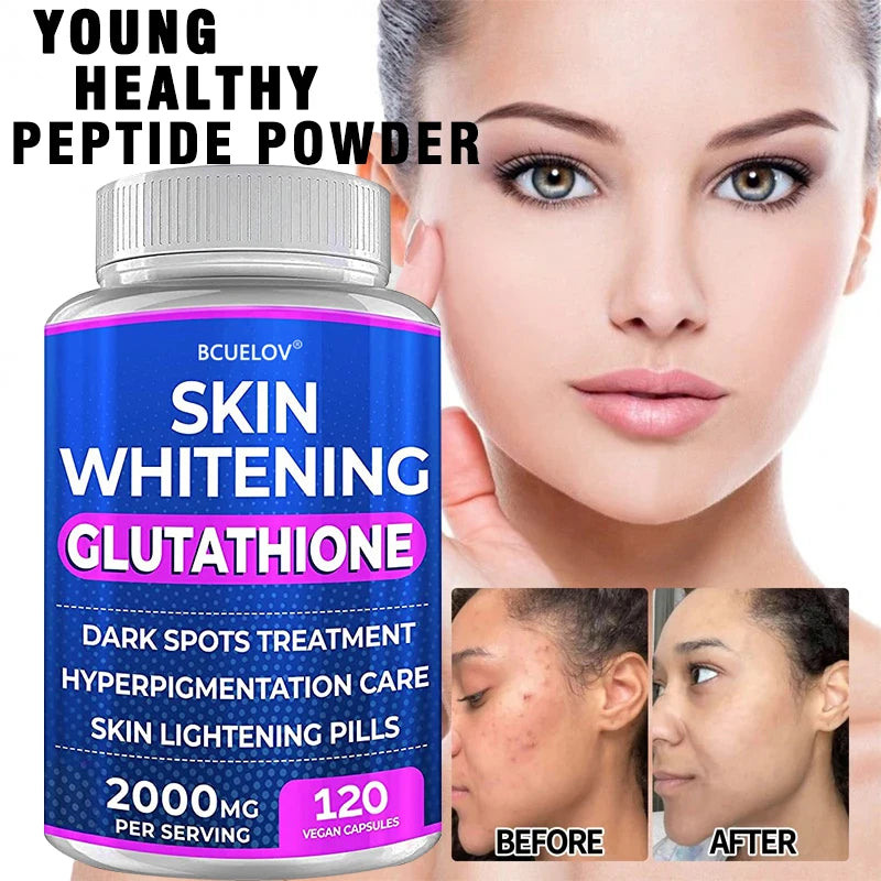 Glutathione Skin Brightening Pills 2000mg – Turmeric Bearberry Skin Brightening Supplement Oasis Select