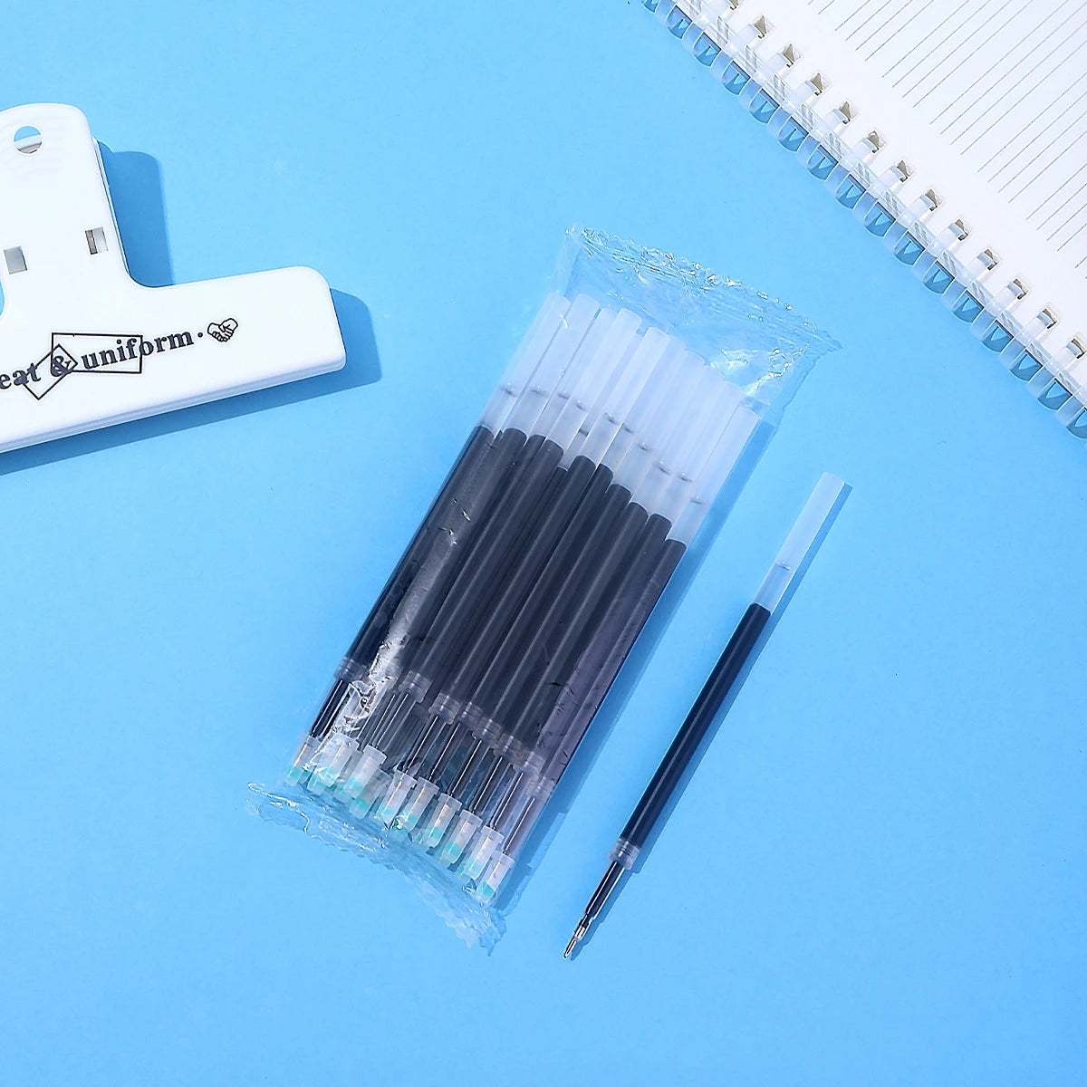20 Pcs Ink Pen Refills Compatible with Pilot G2, Sharpie Gel Pens 0.5 Refills Black, Fine Point Pen Refills for Click Pens Oasis Select 20pcs black