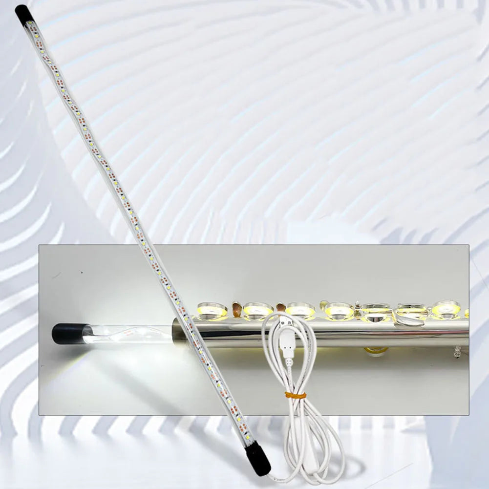Professional Sax LED Leak Light Tester Lamp Flame Retardant Plastic Shell Accessories For Clarinet Saxophone Flute Repair Oasis Select