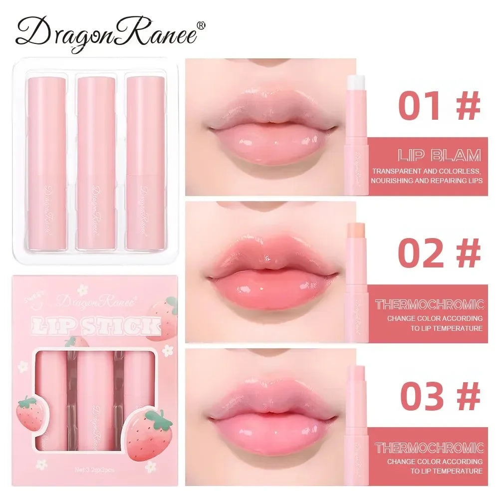 Dragon Ranee Color-Changing Lip Balm 3pc Set | Sleep Mask