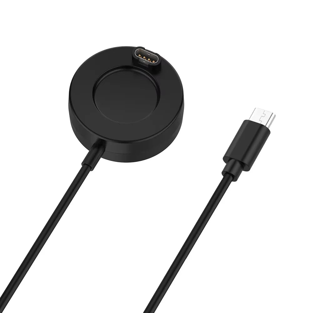 Garmin Smartwatch USB Charger – Forerunner, Fenix & Vivoactive Smartwatch Charger Oasis Select Black Type C