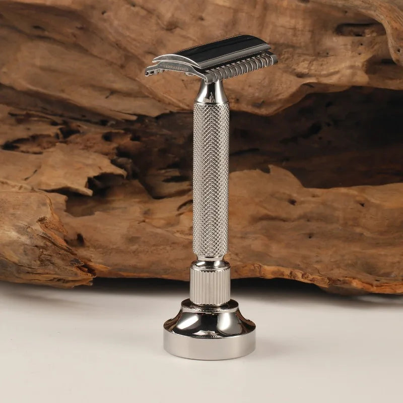 YAQI Minimalism Stainless Steel Mens Shaving Razor Holder Razor Stand Boyfriend's Gift Oasis Select