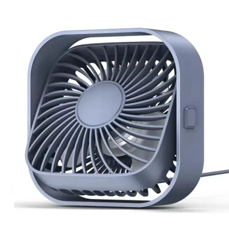 USB Desktop Small Fan Mini Desktop Ultra Quiet 3-speed adj High Power Removable Fan for Office Outdoor Library Dormitory Oasis Select K50 Grey