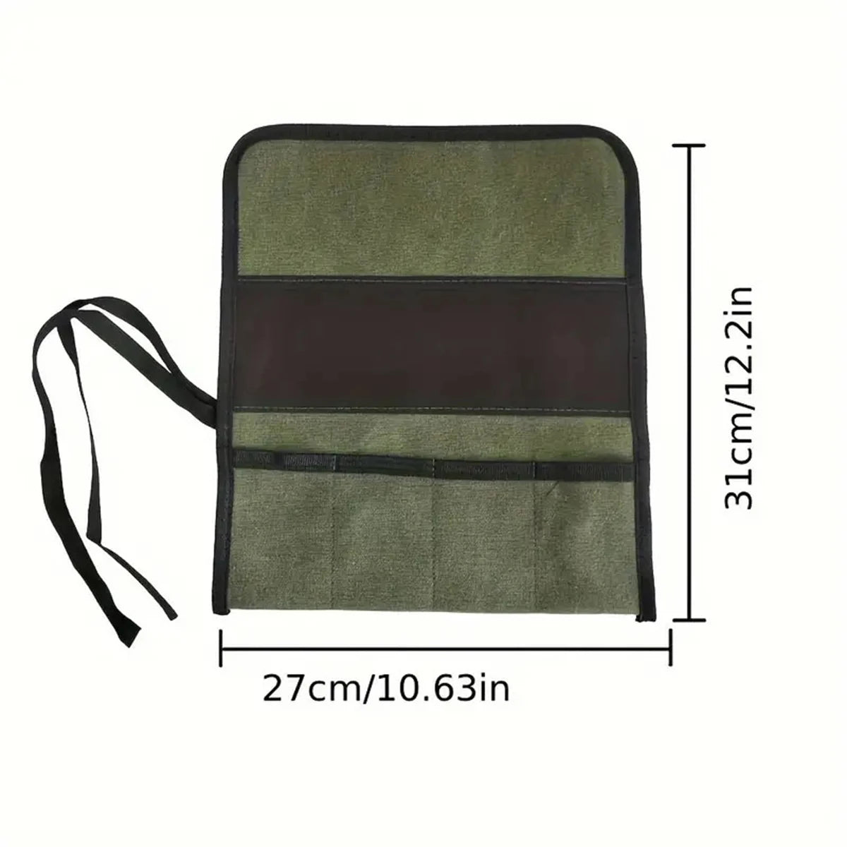 1pcs Lightweight and Portable Wrench Tool Storage Bag Electrician Tool Roll Bag Repair Wrench Storage Oasis Select Green