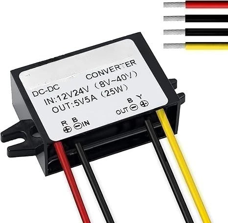 DC 24V to 12V Step Down 15A 180W Power Supply Adapter Converter Reducer Regulator for Auto Car Truck Vehicle Boat Solar System Oasis Select 8 40V to 5V 5A