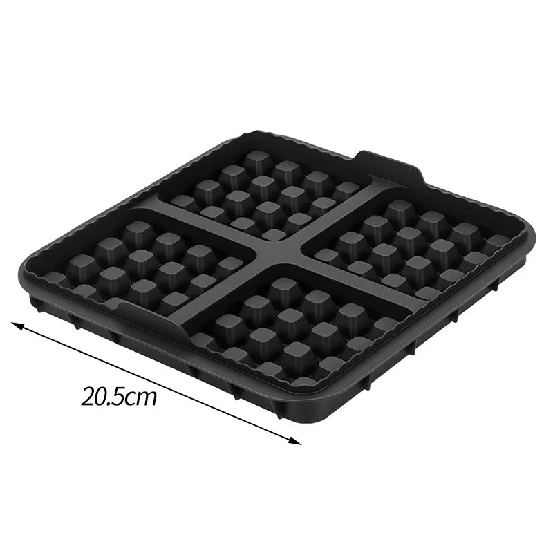 Silicone Air Fryer Biscuit & Waffle Mold Set – Non-Stick Tray Silicone Baking Mold Oasis Select black
