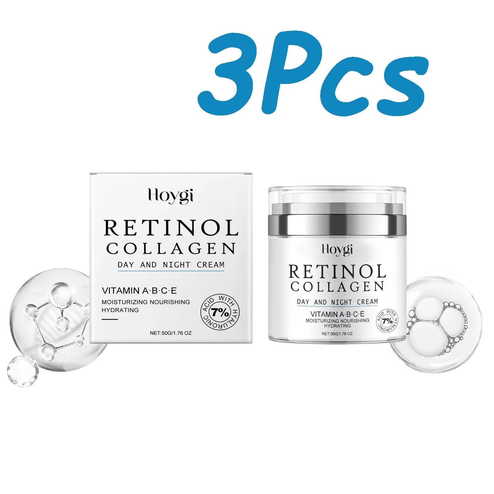 Retinol Anti Aging Face Cream Moisturizing Collagen Wrinkle Remove Firming Skin Smoothing Nourish Glow Skin Care Cream 50g Oasis Select 150g Boxed
