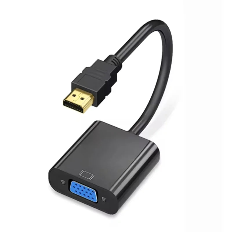 HD 1080P HDTV HDMI-Compatible To VGA Cable Cord Converter HDTV Male to VGA Female Converter Cable Cord Adapter for Tablet Oasis Select