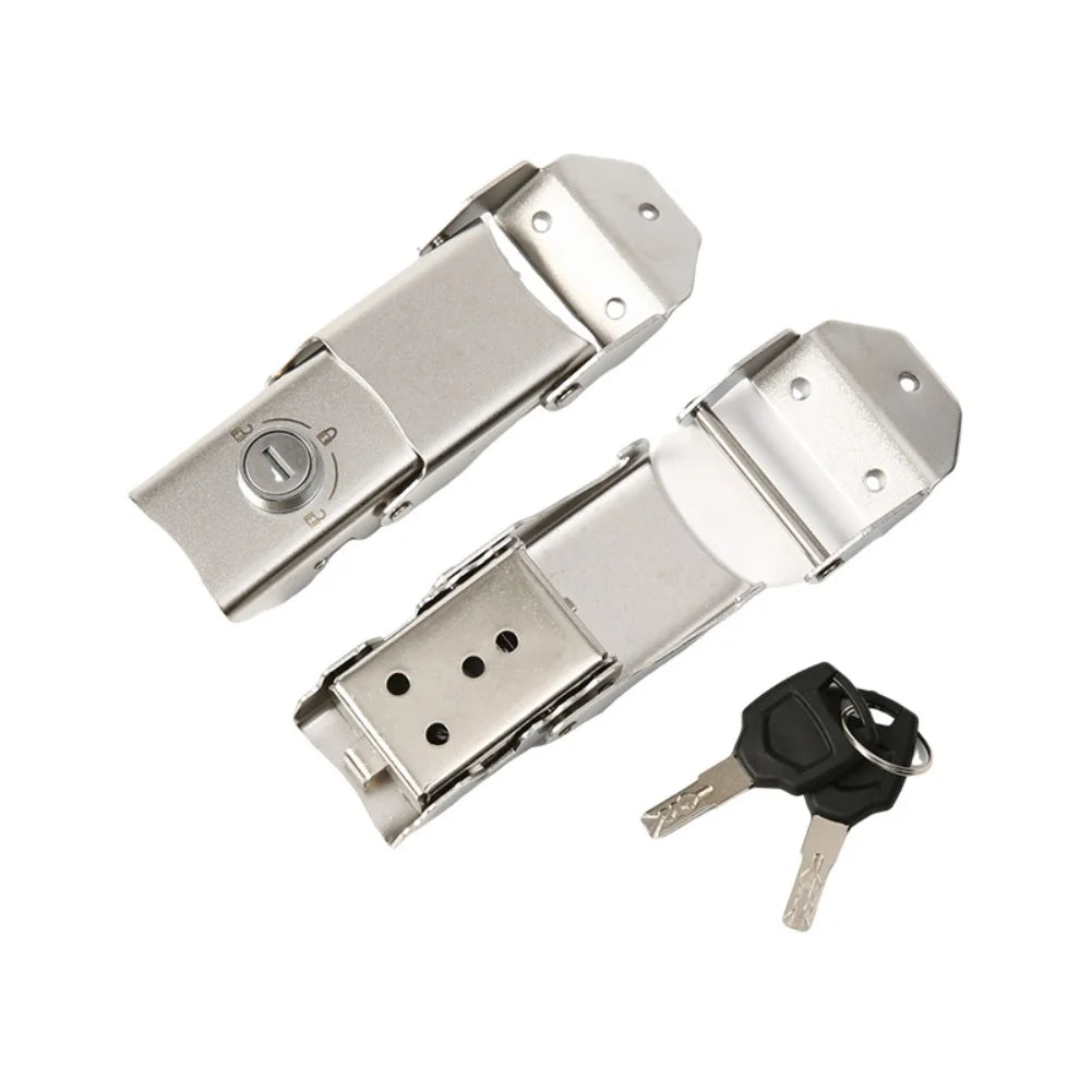 Stainless Steel Motorcycle Trunk Buckle Lock + 2 Keys Motorcycle Trunk Lock Oasis Select