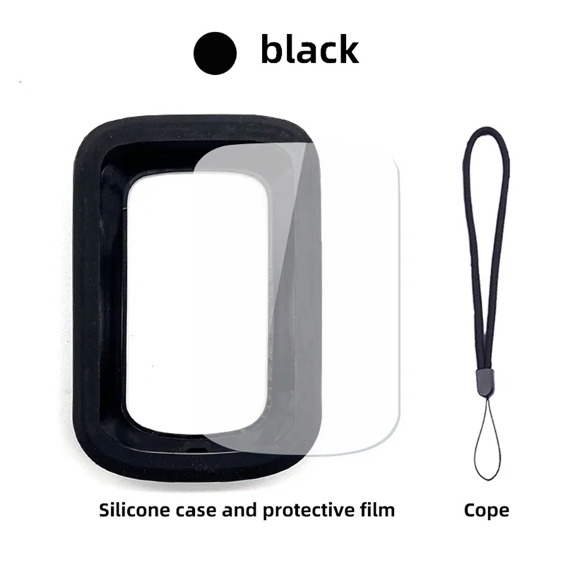 Bike Silicone Protective Cover for BSC200 Case of GPS Bicycle Computer Protection with Screen Film,Black Oasis Select