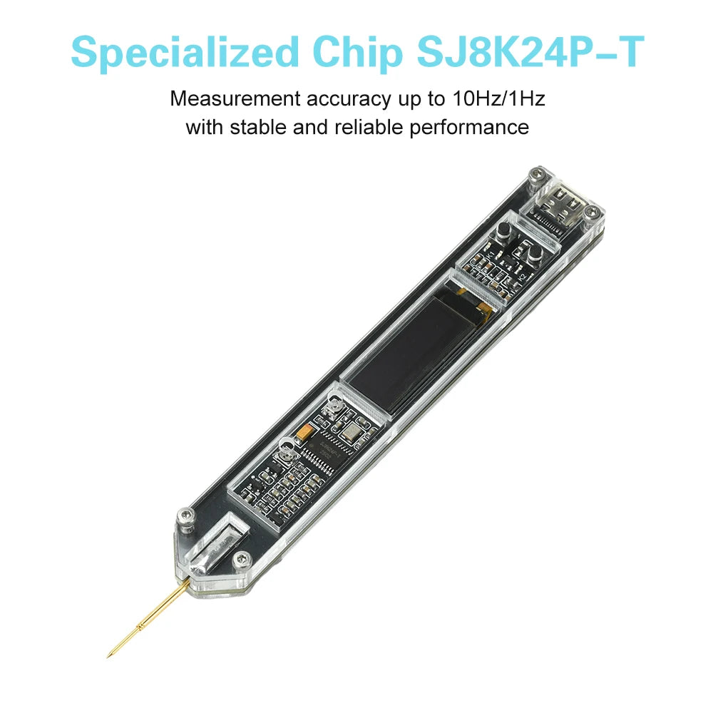200Hz to 100MHz Pen-Style Frequency METER OLED Display High-Precision Frequency Counter FOR RF Measurement Ham radio transceiver Oasis Select
