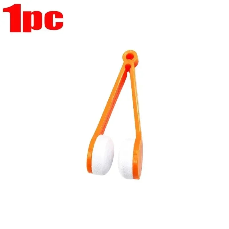 1/2/5pcs Portable Mini Glasses Cleaning Brush Multifunctional Mini Brush Microfiber For Sunglasses Wipe Cleaner Accessory Tools Oasis Select Orange 1pc