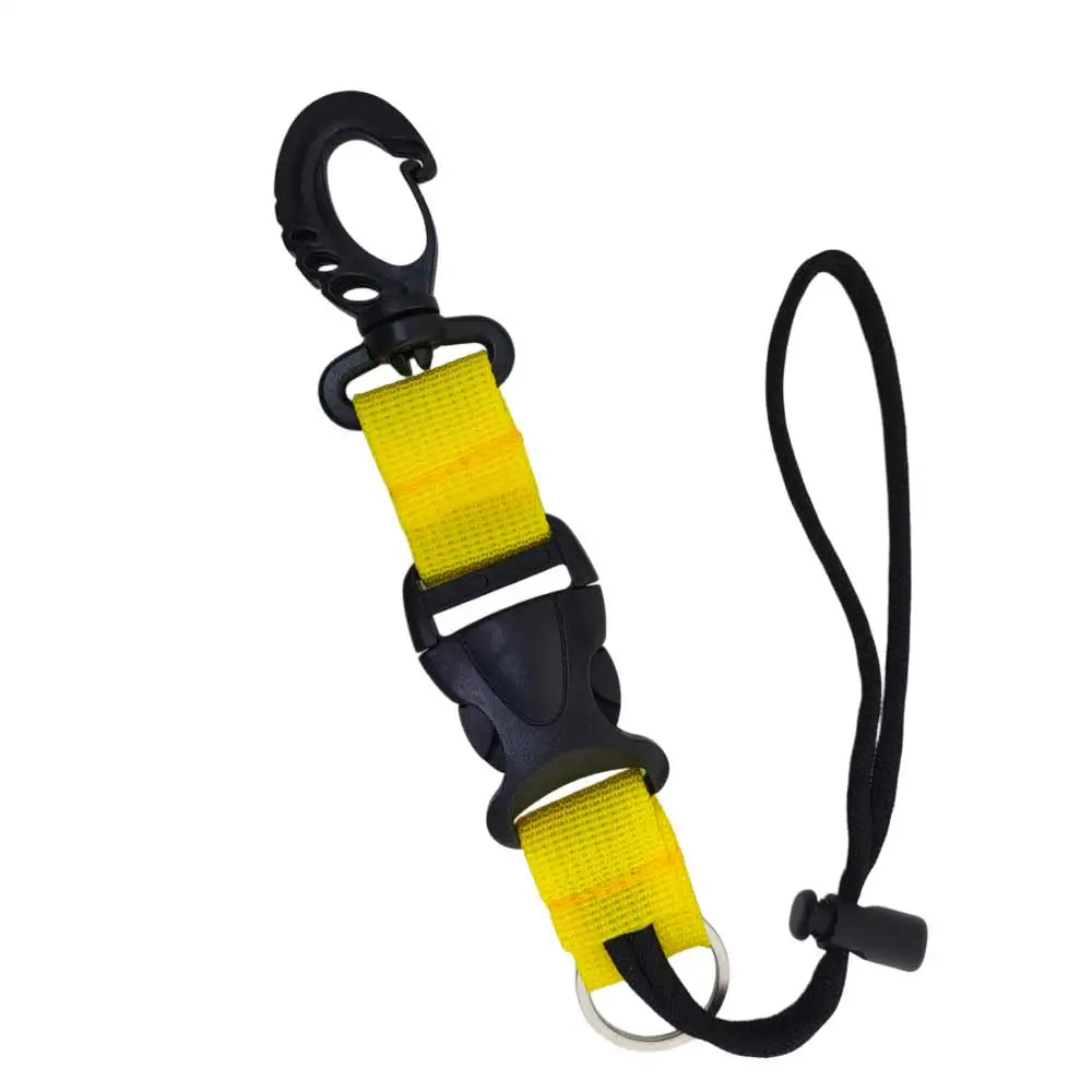 Diving Safety Connection Loop with Quick Release Buckle and Marine Grade O-Ring Dive Gear Connector for Flashlight Camera Oasis Select 1 pc