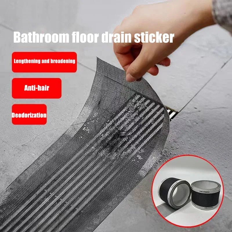 Hair filter shower drain grid insect prevention autohesion shower for bathroom items trap accessories sink bathtub fixture home Oasis Select