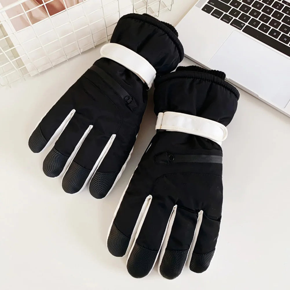 Unisex Thermal Ski Gloves | Fleece-Lined Touchscreen Winter Gloves
