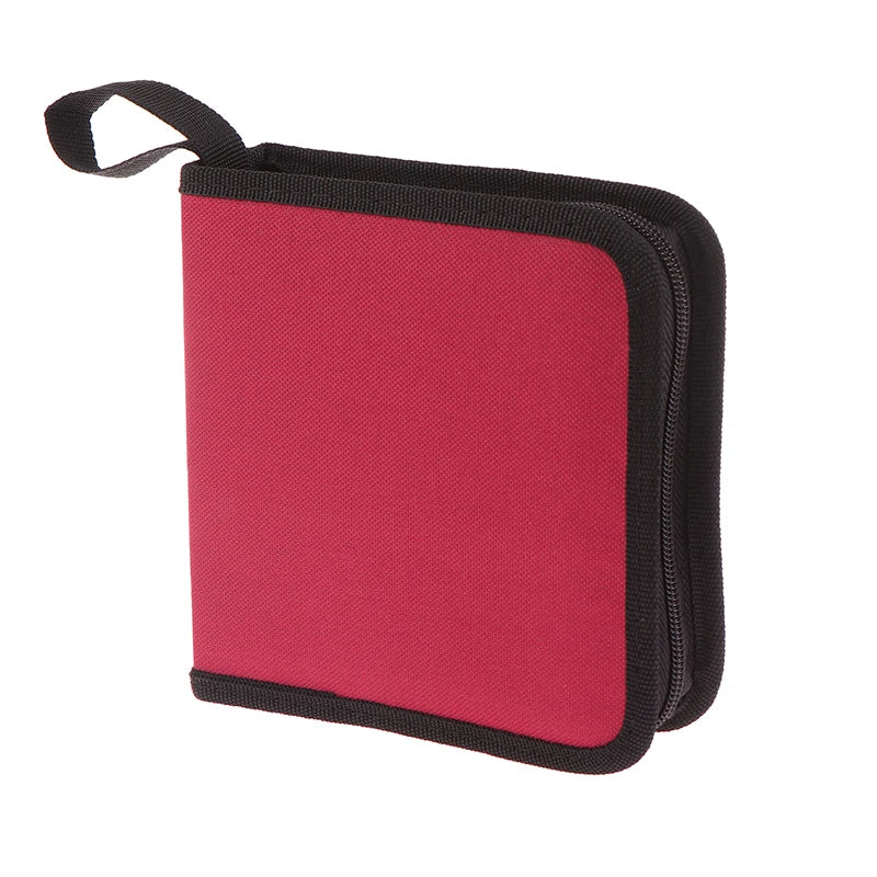 40-Disc Oxford CD DVD Storage Case – Zipper Organizer