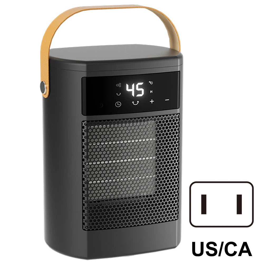 Portable 1500W PTC Ceramic Space Heater | Digital Display Fan