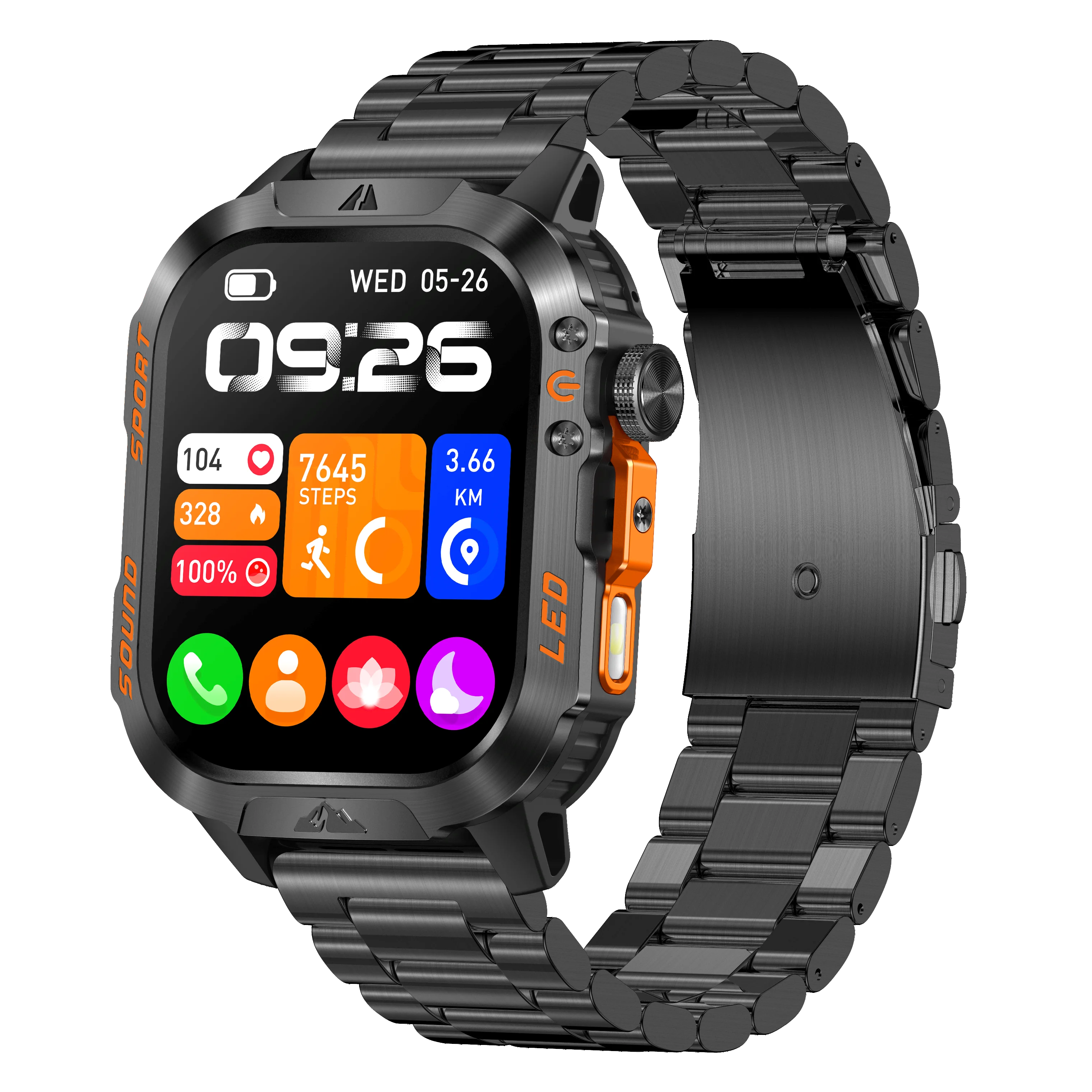 MINGCC Smartwatch – Wireless Calling, Heart Rate & Fitness