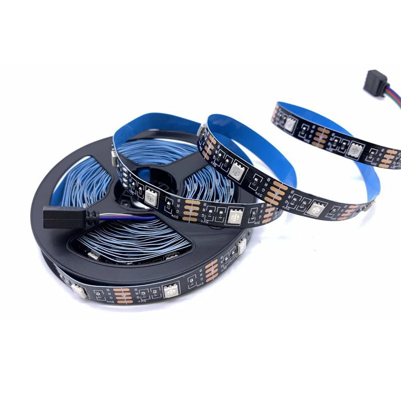 DC 5V RGB LED Strip USB Light Not Waterproof SMD 5050 0.5- 5M 5 V Volt TV PC Led Strip Light USB RGB Tape With Remote Controller Oasis Select Only 5V Led Strip 4M
