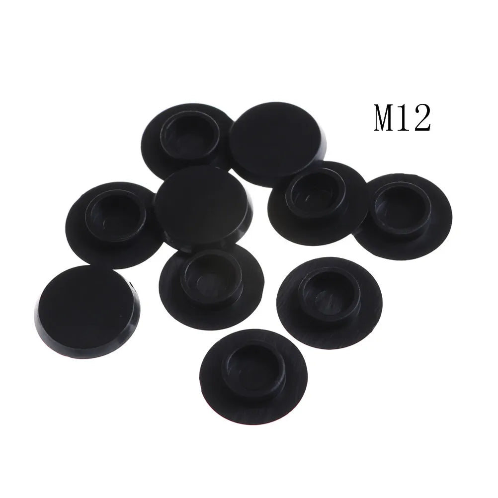 10Pcs Hex Socket Allen Bolt Screw Nut Hexagon Head Cover Cap Protector M4,M5, M6, M8, M10,M12 Oasis Select M12