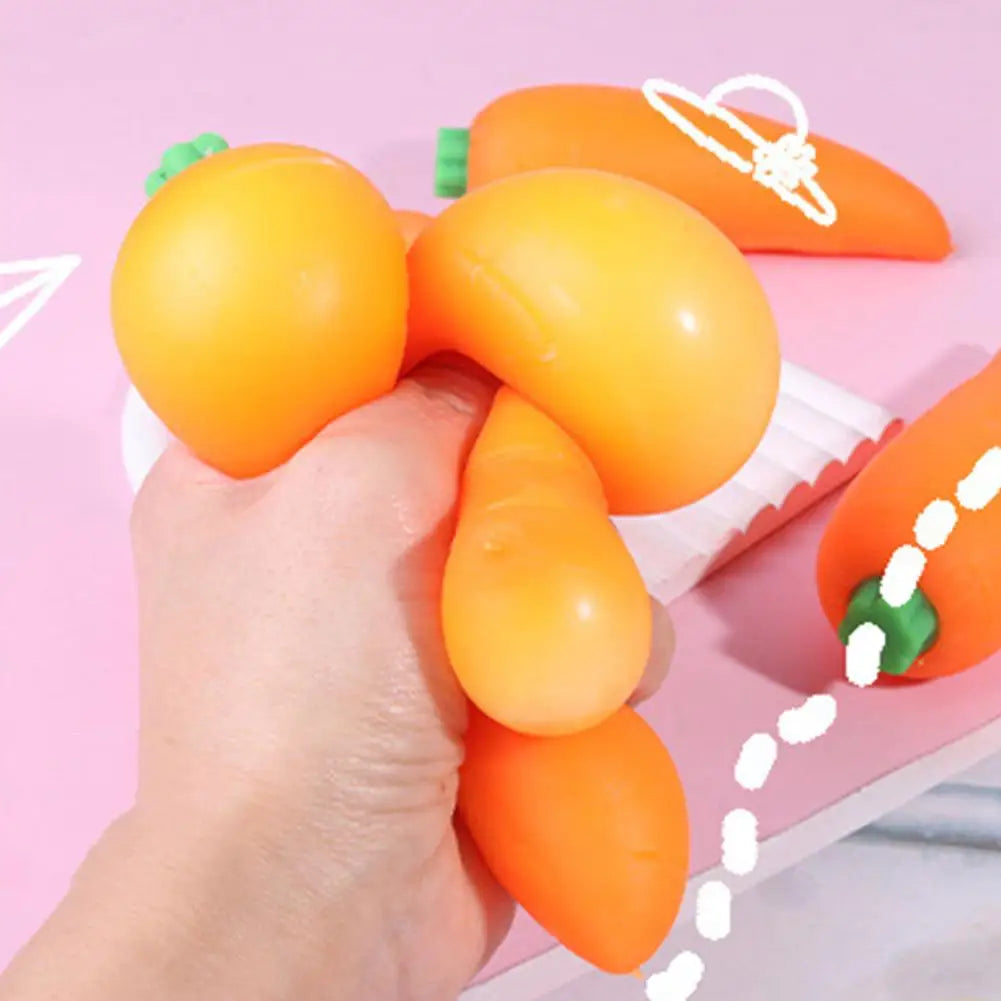 Giant Carrot Squishy Stress Toy – Sensory Fun Kids & Adults