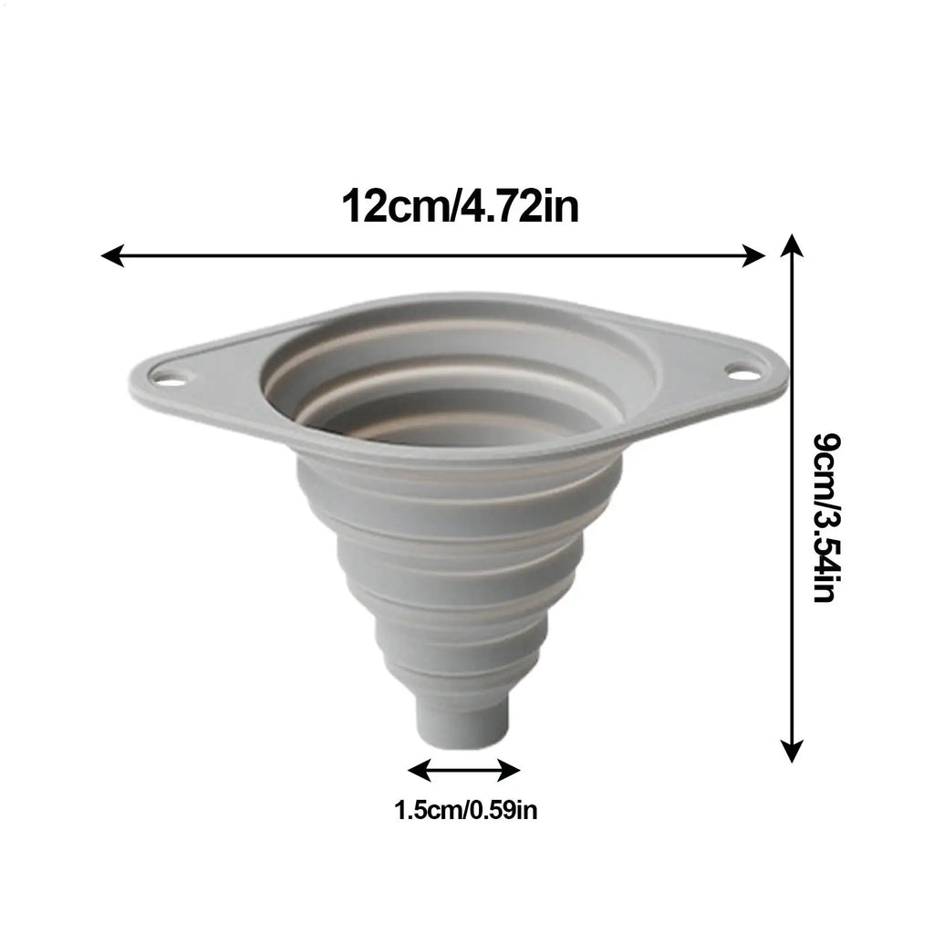 Small Kitchen Funnel Folding Filler for Filling Bottles Silicone Funnels for Bottles Canning Cooking Water Powder Transfer Oasis Select