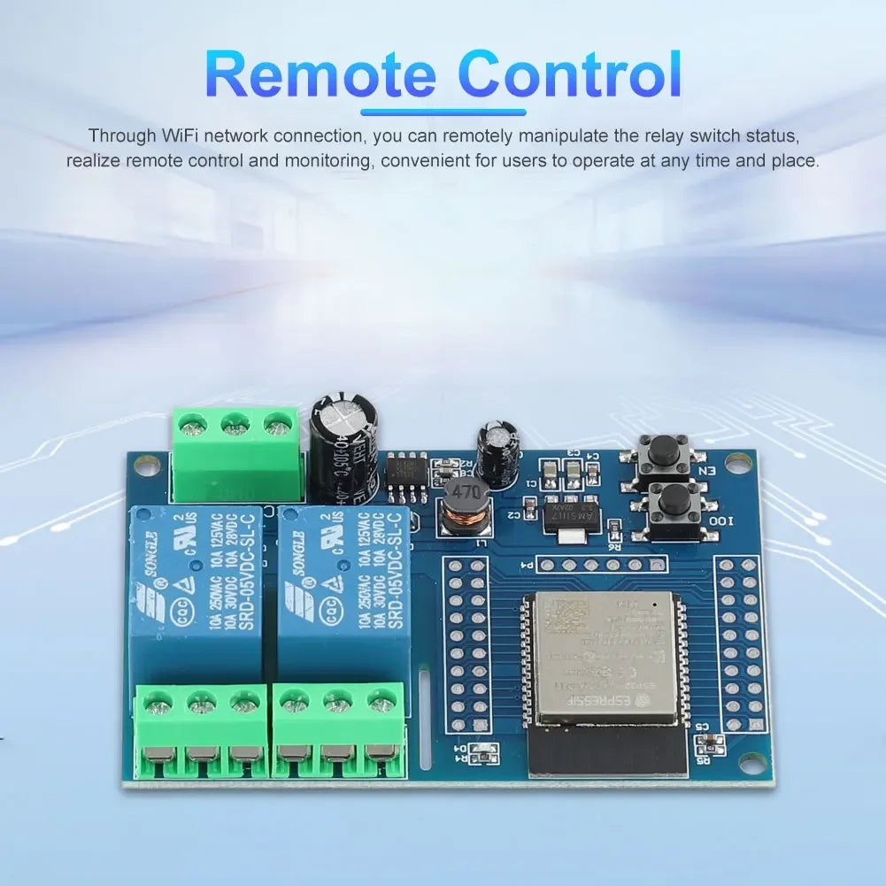 ESP32 WiFi Bluetooth BLE Relay Module – 1/2/8 Channel Dev Board ESP32 Relay Module Oasis Select